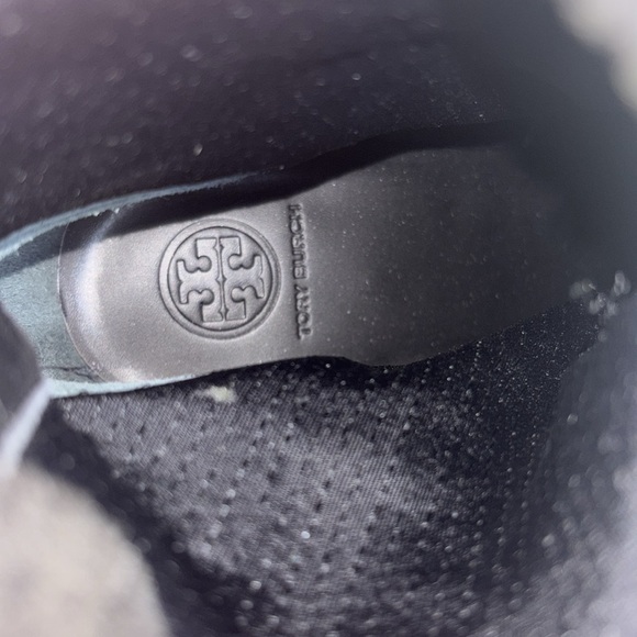 EUC Tory Burch Black Heeled Boots Sleek Design Sz 9.5 Women Leather Sock Bootie - Picture 9 of 10